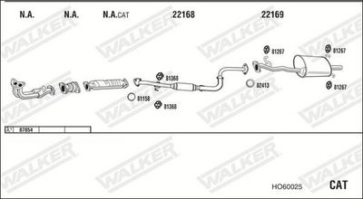 SISTEM DE ESAPAMENT WALKER HO60025