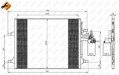 Kondensor, klimatanläggning NRF 35930