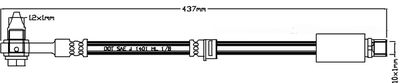 JURATEK JBH1131 Тормозной шланг  для CHEVROLET  (Шевроле Вектра)