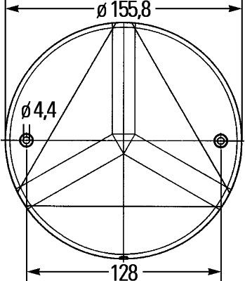 Odrazka HELLA 8RA 343 220-017