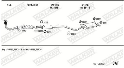 SISTEM DE ESAPAMENT WALKER RET05253