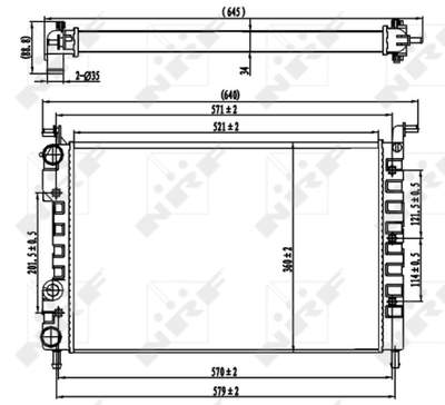 Радиатор, охлаждение двигателя WILMINK GROUP WG1723209 для FIAT ALBEA