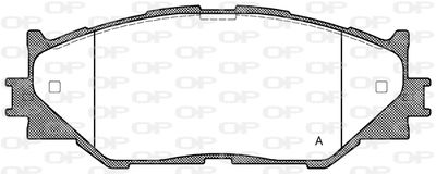 OPEN PARTS BPA1201.00 Тормозные колодки и сигнализаторы  для LEXUS IS II (_E2_) 250 AWD (GSE25_)