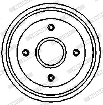 BREMSTROMMEL FERODO FDR329151 2