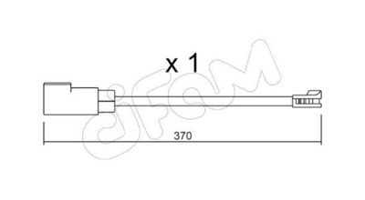 SENZOR DE AVERTIZARE UZURA PLACUTE DE FRANA