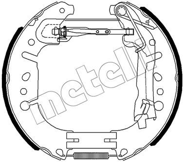 METELLI 51-0490 Ремкомплект барабанных колодок  для FIAT 500L (Фиат 500л)