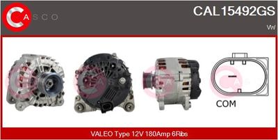 Генератор CASCO CAL15492GS для VW TOUAREG