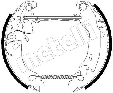 METELLI 51-0181 Ремкомплект барабанных колодок  для FIAT PANDA (169_) 1.2 (169AXF2A, 169AXF1A)