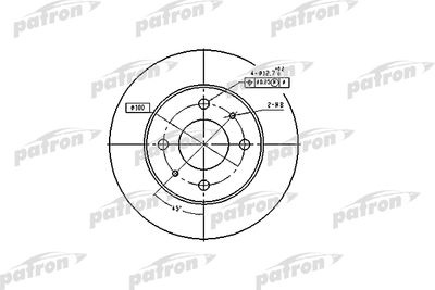 Тормозной диск PATRON PBD4019 для NISSAN ALMERA
