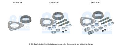 Zestaw montażowy, rura wydechowa BM CATALYSTS FK70101