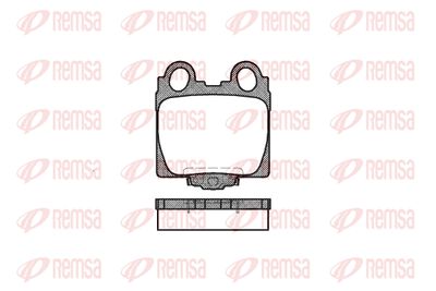 Комплект тормозных колодок, дисковый тормоз REMSA 0743.04 для LEXUS SC