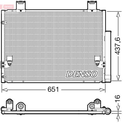 DENSO Condensor, airconditioning (DCN50057)