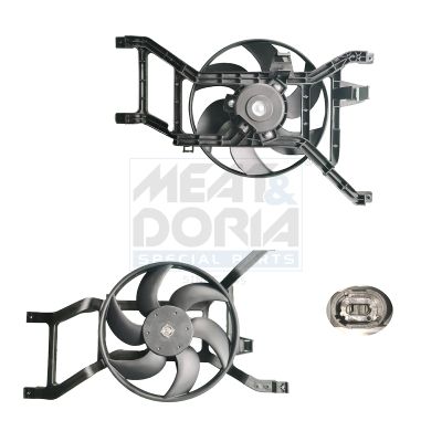 MEAT & DORIA Elektrovariklis, raditoriaus ventiliatorius