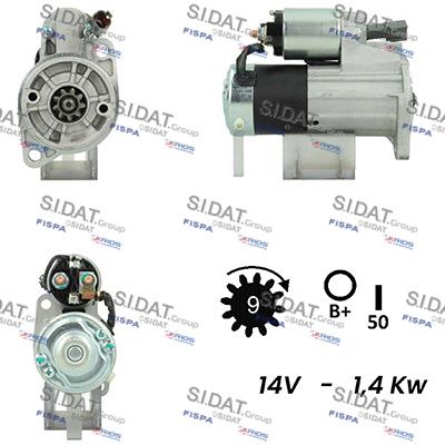 Стартер SIDAT S12MH0332A2 для NISSAN PICK