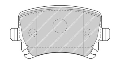Комплект тормозных колодок, дисковый тормоз FDB5107