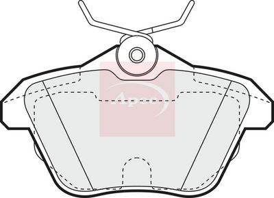 APEC Brake Pad Set, disc brake PAD1052