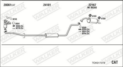 ABGASANLAGE WALKER TOK017319