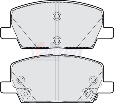 Fahren Brake Pad Set, disc brake FBP4253
