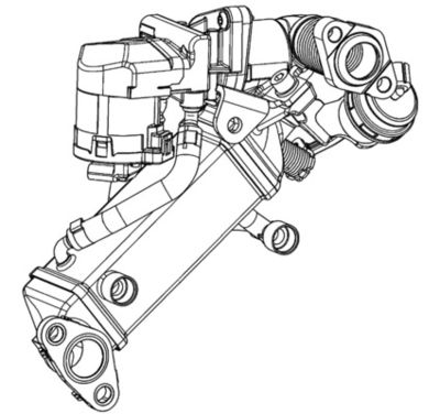 RADIATOR RECIRCULARE GAZE DE ESAPAMENT MAHLE CE11000P 1