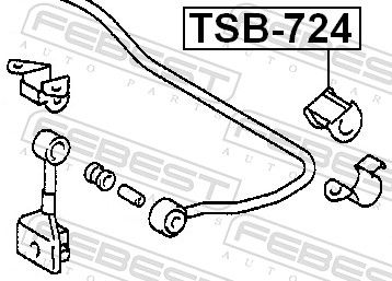 BUCSA BARA STABILIZATOARE FEBEST TSB724 1