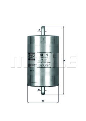 Топливный фильтр KNECHT KL 9 для ALFA ROMEO 90