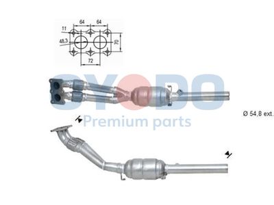 Катализатор Oyodo 10N0018-OYO для SEAT TOLEDO