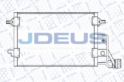 JDEUS 730M16 Радиатор кондиционера  для SKODA SUPERB (Шкода Суперб)