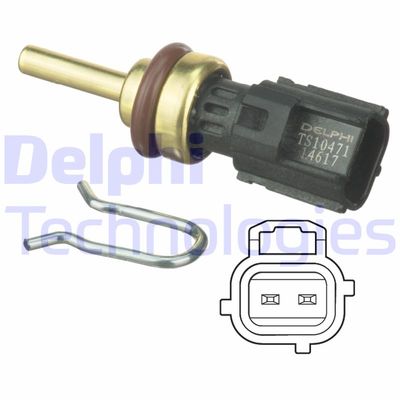 DELPHI TS10471 Датчик температуры охлаждающей жидкости  для VOLVO V60 (Вольво В60)