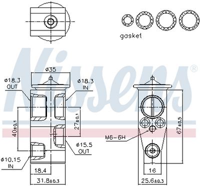 SUPAPA EXPANSIUNE CLIMA NISSENS 999478 5