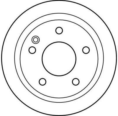 Brake disc Voor Links/Rechts past: MERCEDES VANEO (414) 1.6/1.7D/1.9 02.02-07.05