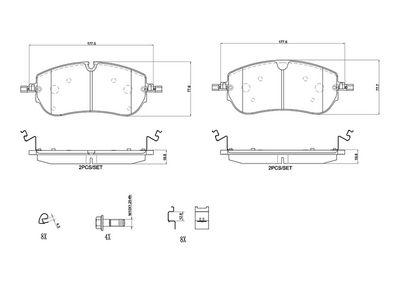 Brake Pad Set, disc brake P 36 038