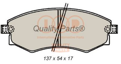 Комплект тормозных колодок, дисковый тормоз IAP QUALITY PARTS 704-07065 для KIA JOICE