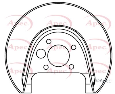 Splash Panel, brake disc APEC ASG1045