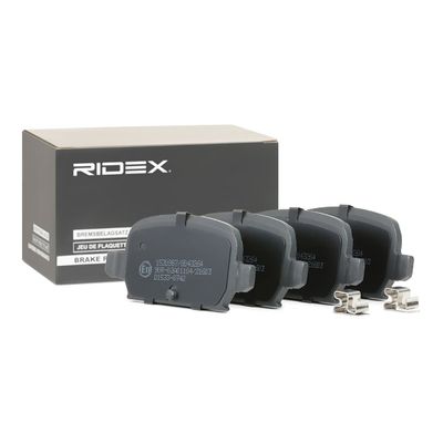 комплект спирачно феродо, дискови спирачки RIDEX 402B0437