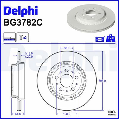 спирачен диск DELPHI