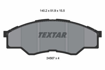 Brake Pad Set, disc brake 2456701