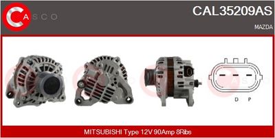 GENERATOR / ALTERNATOR CASCO CAL35209AS