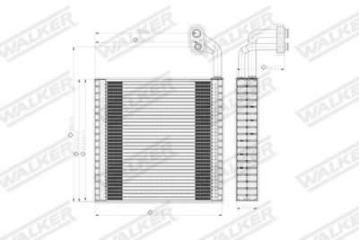 VERDAMPFER KLIMAANLAGE WALKER WEV00134 7