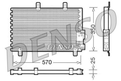 Конденсатор, кондиционер DENSO DCN01001 для ALFA ROMEO 155
