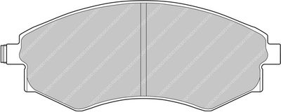 комплект спирачно феродо, дискови спирачки FERODO RACING FDS600