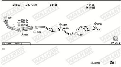 ABGASANLAGE WALKER SK50015