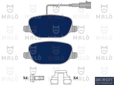 AKRON-MALÒ 1051114 Тормозные колодки и сигнализаторы  для ALFA ROMEO GIULIETTA (940_) 1.4 BiFuel (940FXA1A, 940FXT1A)