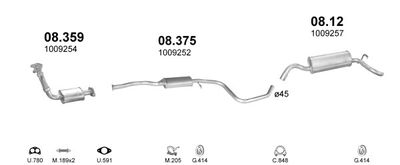 SISTEM DE ESAPAMENT POLMO POLMO03085