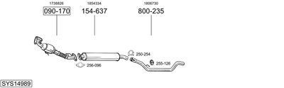 Изпускателна система BOSAL SYS14989
