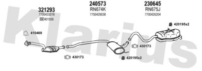 Układ wydechowy KLARIUS 720818E