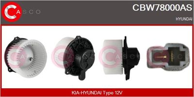 CASCO CBW78000AS Вентилятор салона  для HYUNDAI (Хендай)