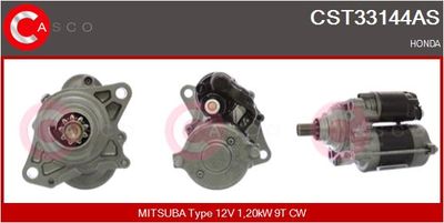 CASCO CST33144AS Стартер  для HONDA CRX (Хонда Крx)
