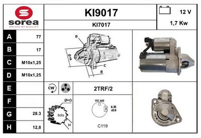STARTER SNRA KI9017