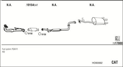 ABGASANLAGE WALKER HO60062