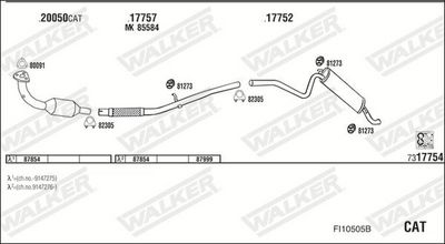 SISTEM DE ESAPAMENT WALKER FI10505B